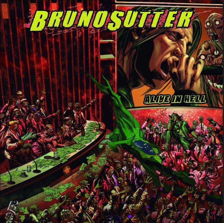 Capa do Álbum "Alive In Hell", de Bruno Sutter