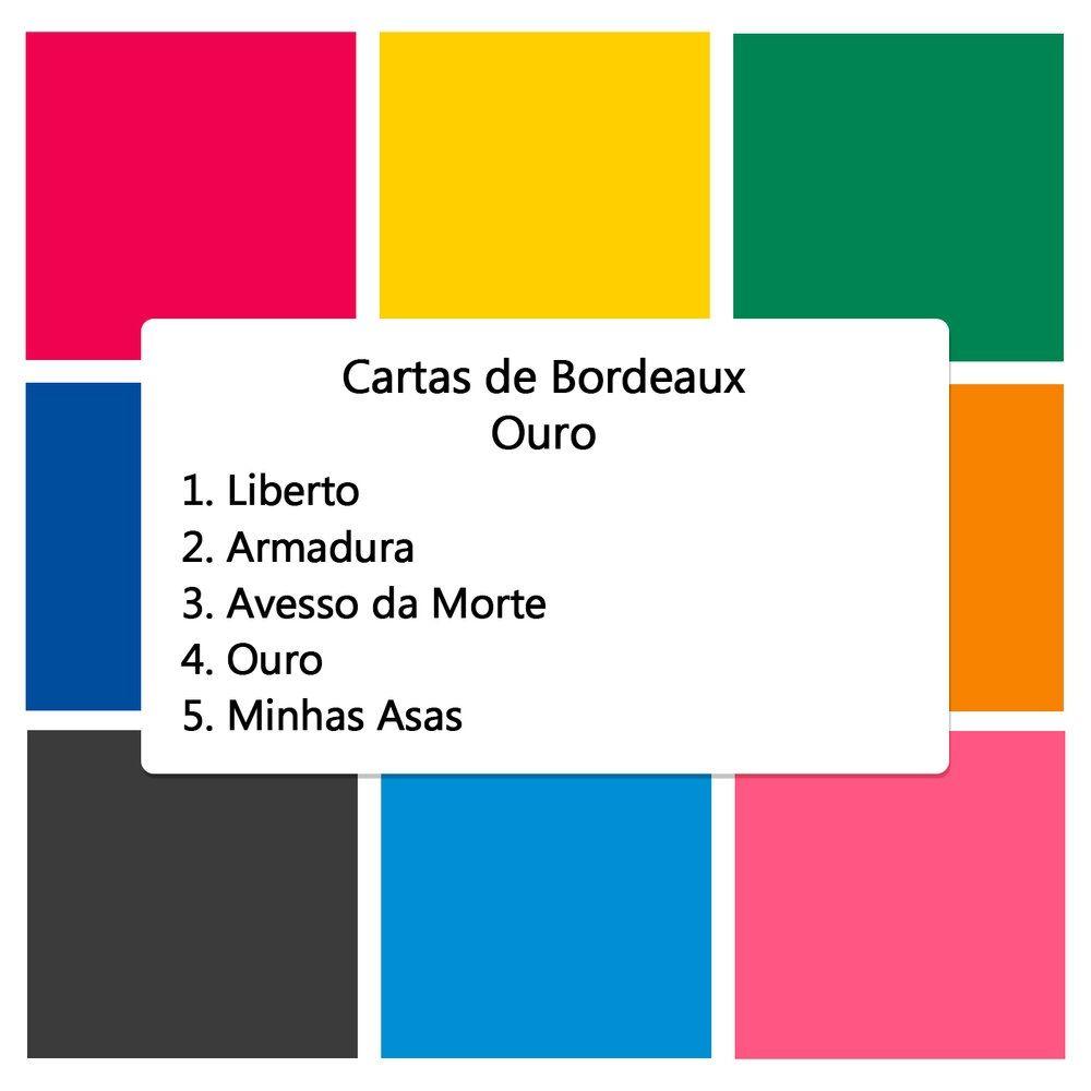 Single/EP cover of "Ouro" by Cartas de Bordeaux