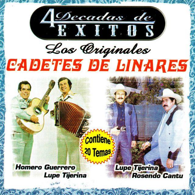 Portada de Álbum "4 Decadas de Exitos", de Los Cadetes de Linares