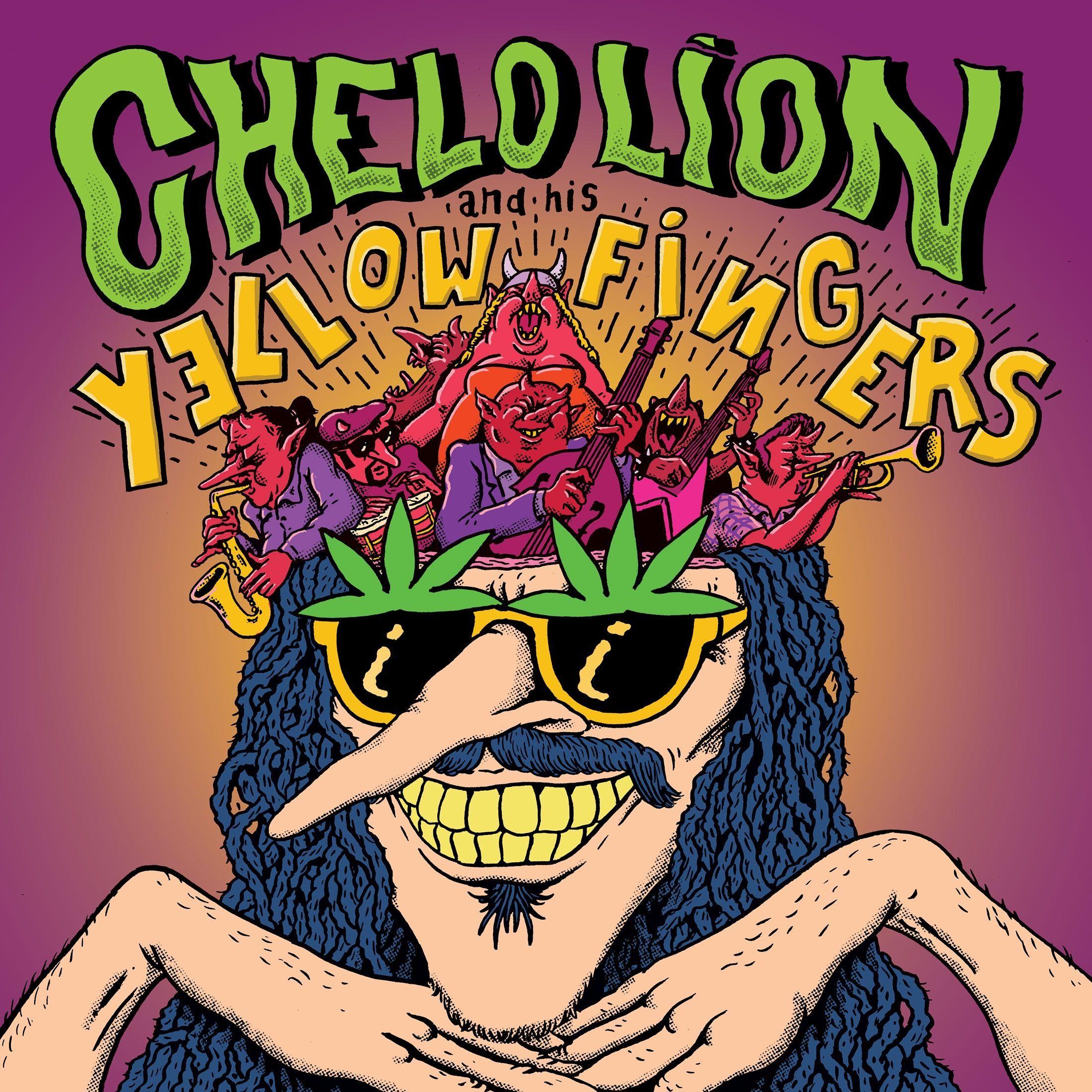 Album cover of "Chelo Lion and his Yellow Fingers (Vs) Black Voodoo" by Chelo Lion And His Yellow Fingers