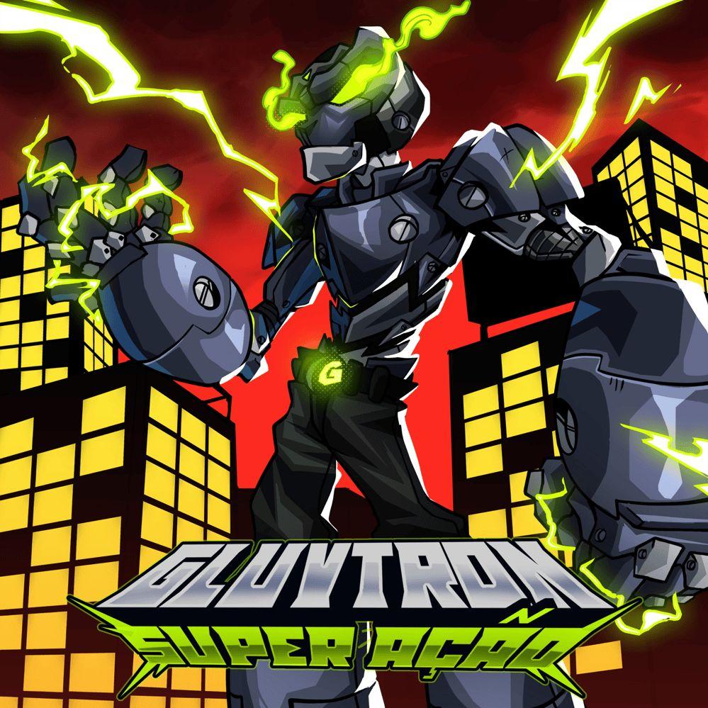 Capa do álbum "GLUVTRON: SUPER AÇÃO", de Big Rush