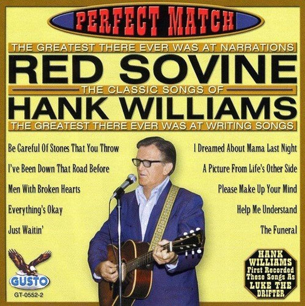 Capa do Álbum "Perfect Match (The Classic Songs Of Hank Williams)", de Red Sovine
