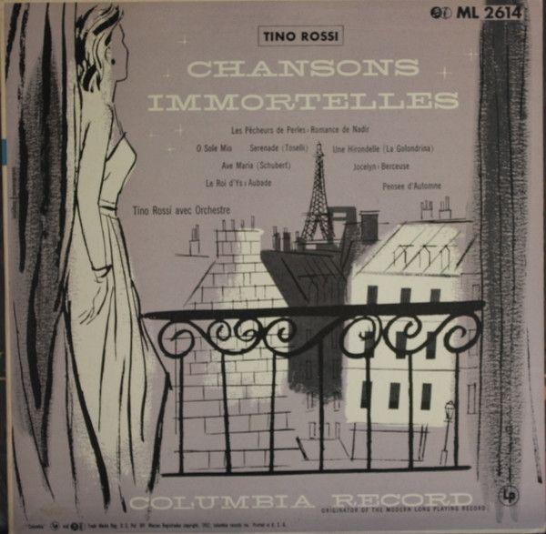 Portada de Álbum "Chansons Immortelles", de Tino Rossi