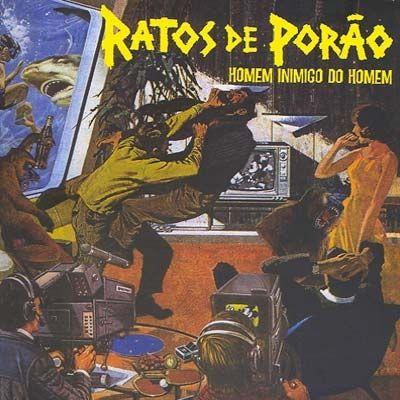 Portada de Álbum "Homem Inimigo do Homem", de Ratos de Porão
