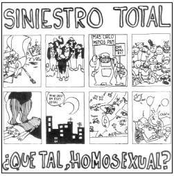 Portada de Sencillo/EP "¿Que Tal Homosexual?", de Siniestro Total