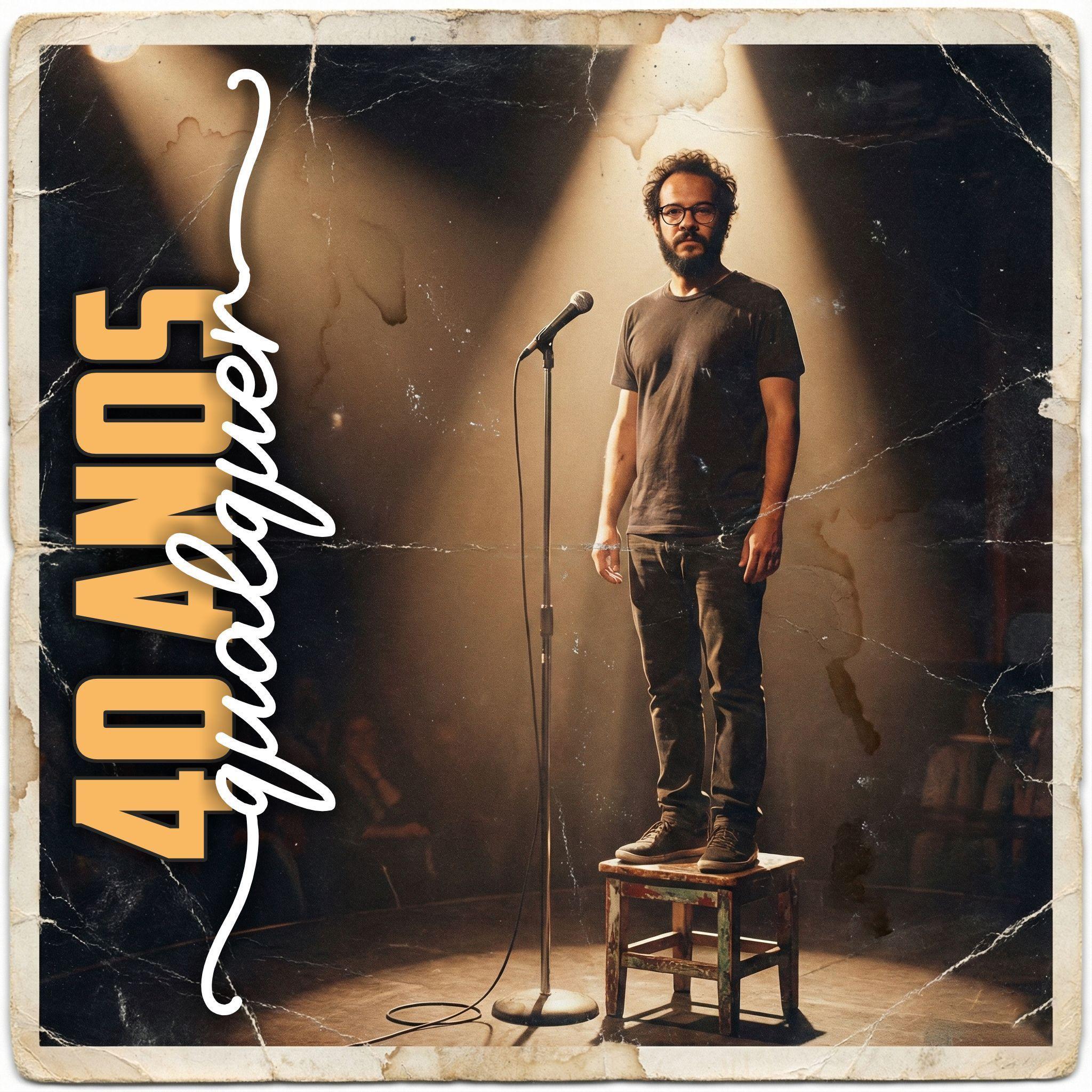 Capa do Álbum "40 Anos Qualquer", de Thiago Moskito