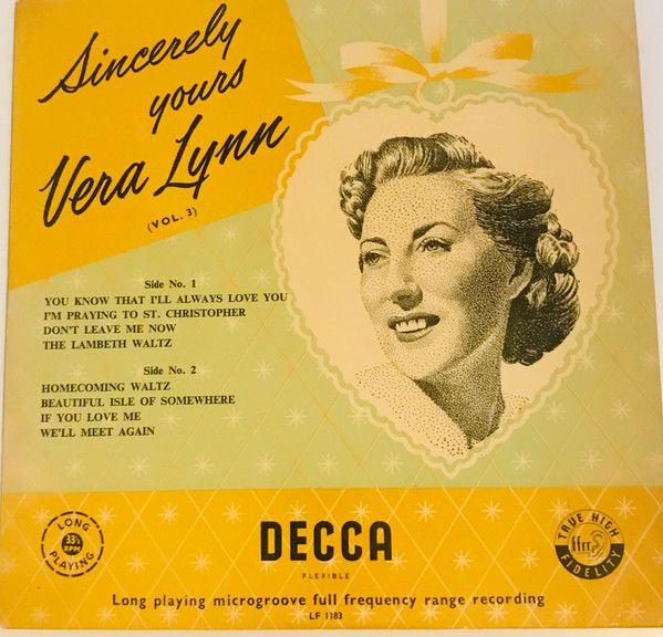 Album cover of "Sincerely Yours - Volume 3 " by Vera Lynn
