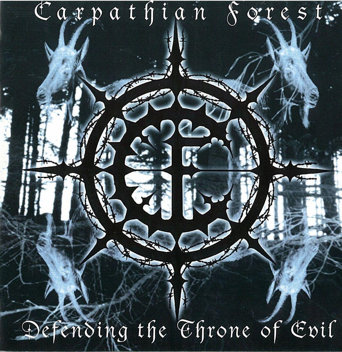 Album cover of "Defending The Throne Of Evil" by Carpathian Forest