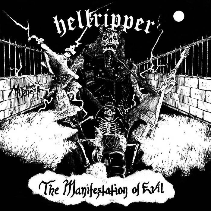 Portada de Sencillo/EP "The Manifestation Of Evil", de Hellripper