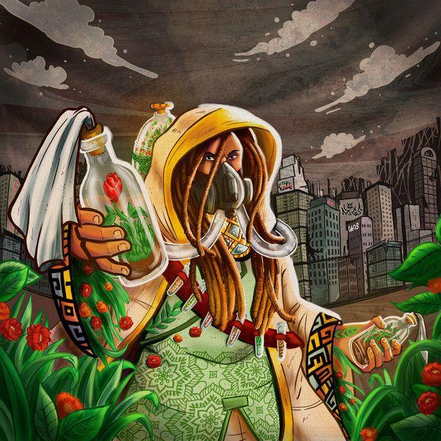 Capa do Álbum "Amor e Fim do Mundo", de Samora N'zinga