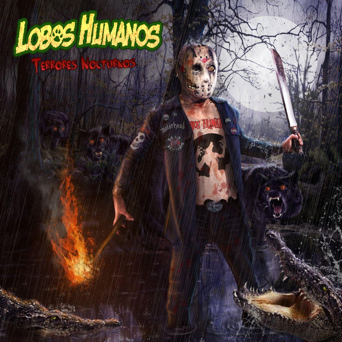 Capa do Álbum "Terrores Nocturnos", de Lobos Humanos