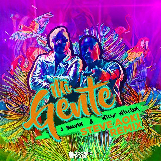 Portada del álbum "Mi Gente (Steve Aoki Remix)", de J Balvin