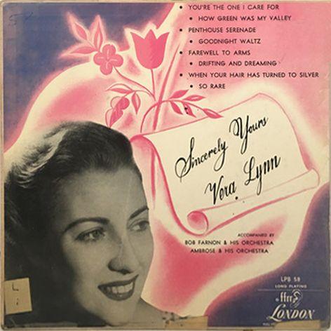 Portada del álbum "Sincerely Yours", de Vera Lynn