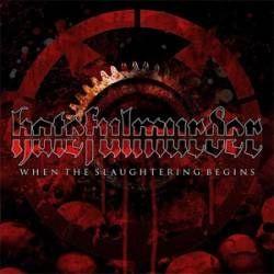 Portada de Sencillo/EP "When The Slaughtering Begins", de Hatefulmurder