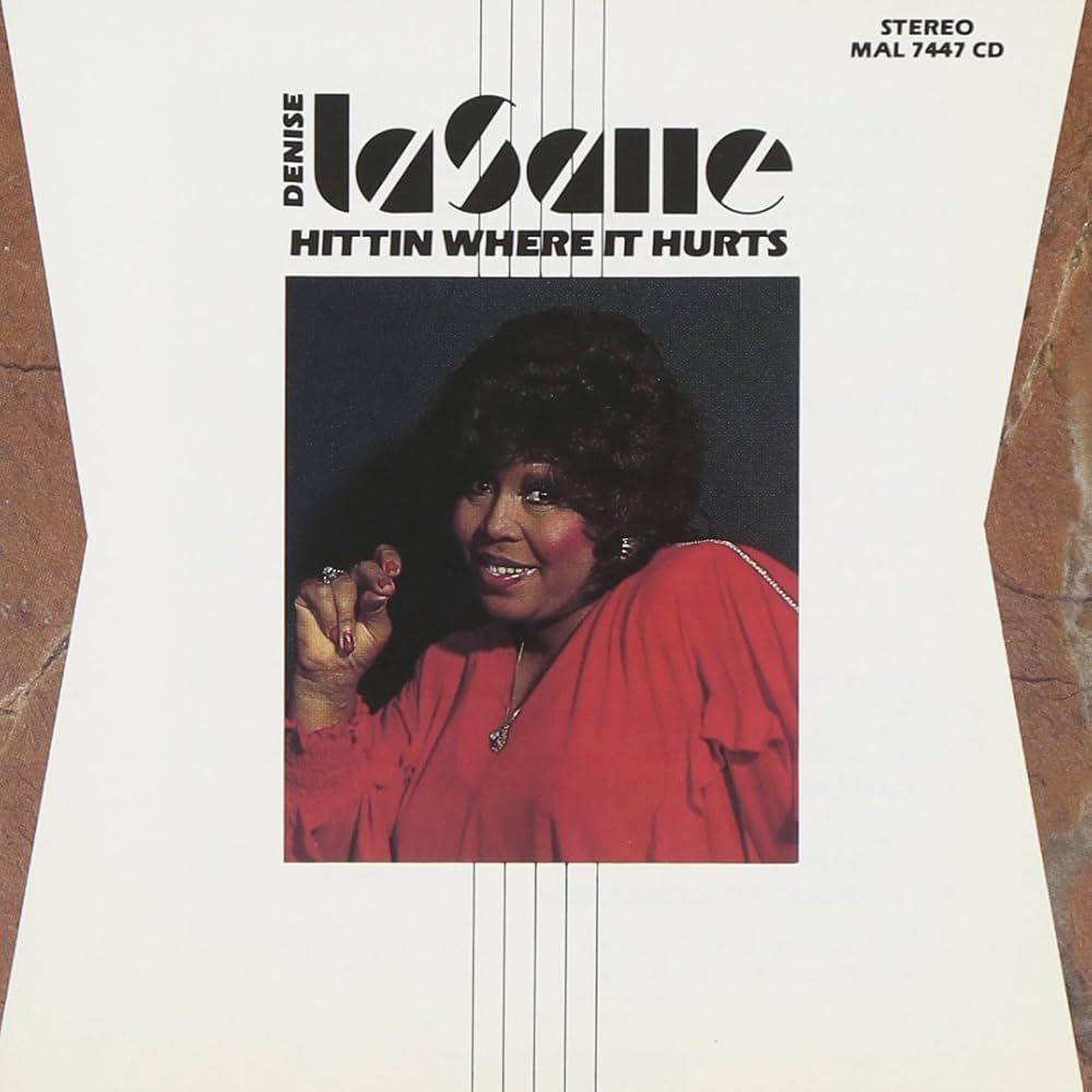 Portada de Álbum "Hittin Where It Hurts", de Denise Lasalle