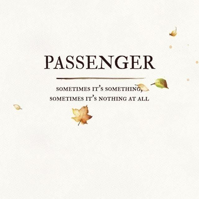 Portada de Álbum "Sometimes It's Something, Sometimes It's Nothing At All", de Passenger