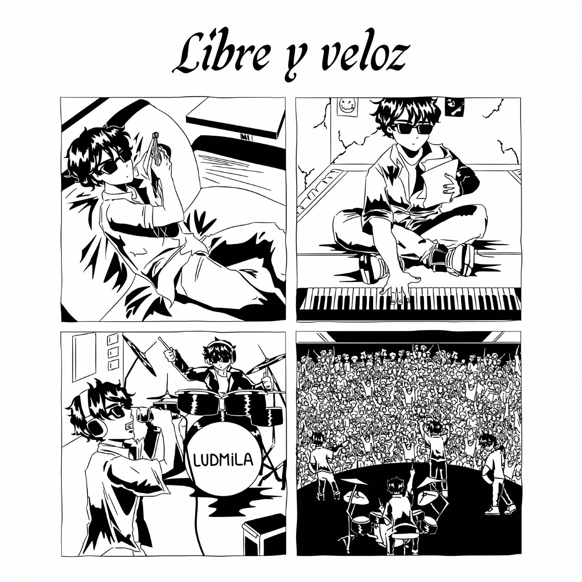 Capa do Single/EP "Libre y veloz", de Ludmila