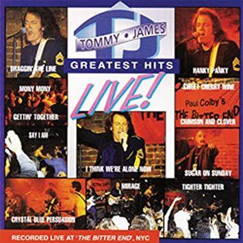 Portada de Álbum "Greatest Hits Live", de Tommy James