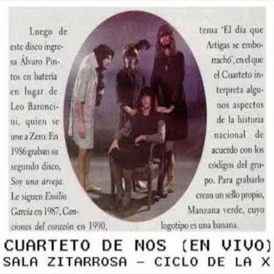 Portada de Álbum "Ciclo de la X", de El Cuarteto de Nos