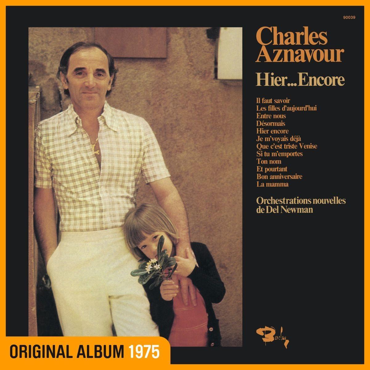 Album cover of "Hier...Encore" by Charles Aznavour