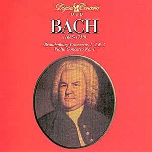 Portada de Álbum "Brandenburg Concertos 1,2 & 3", de Johann Sebastian Bach