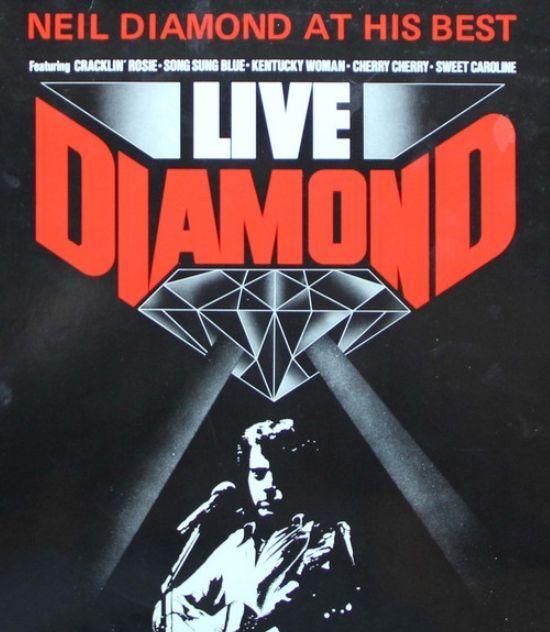 Album cover of "Live Diamond" by Neil Diamond