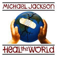 Capa do álbum "Heal The World", de Michael Jackson