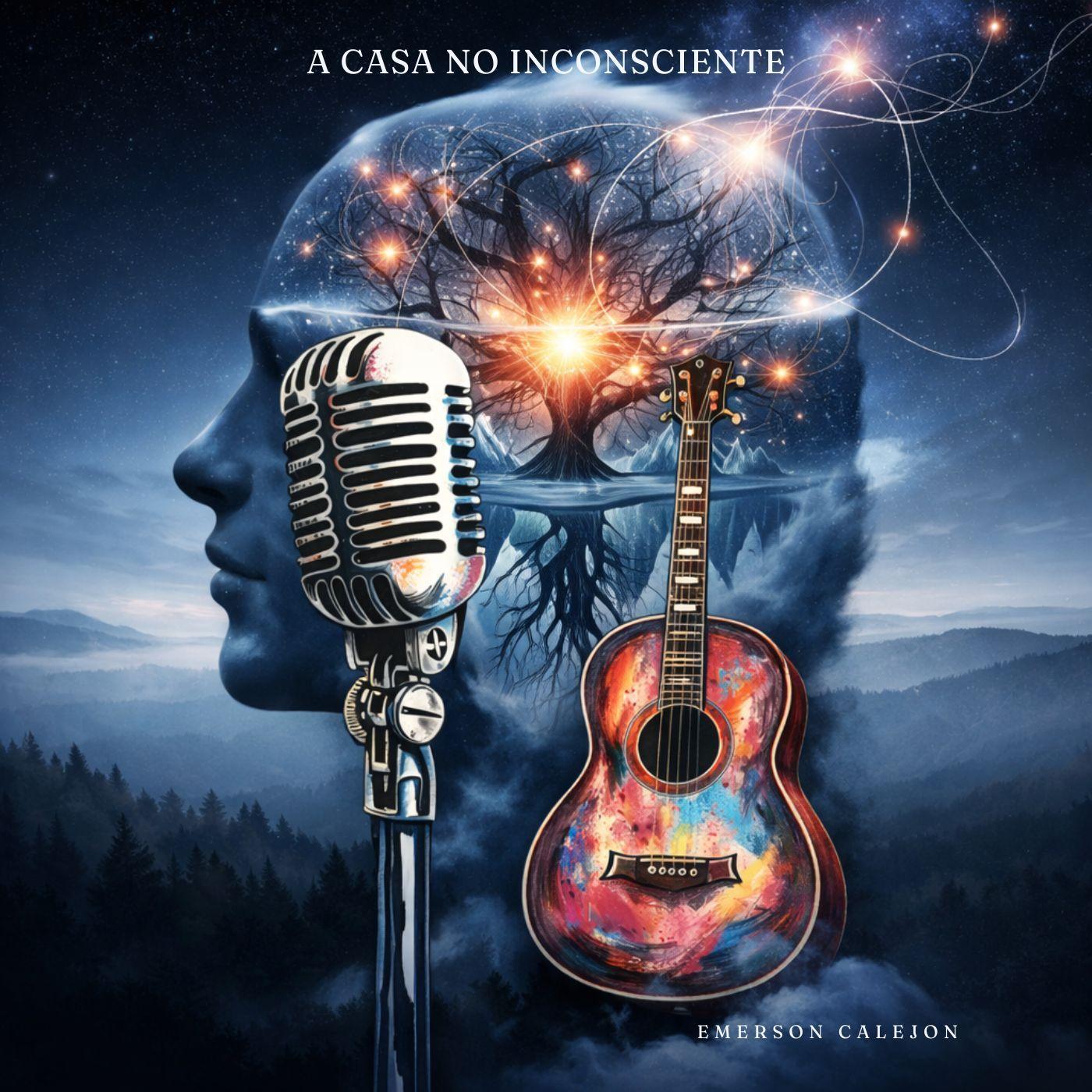 Portada del álbum "A Casa no Inconsciente", de Emerson Calejon