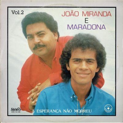 Portada de Álbum "A Esperança Não Morreu", de João Miranda e Maradona