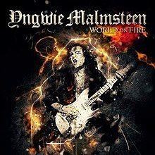 Portada del álbum "World On Fire", de Yngwie Malmsteen