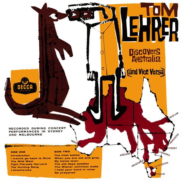 Capa do Álbum "Tom Lehrer Discovers Australia (And Vice Versa)", de Tom Lehrer