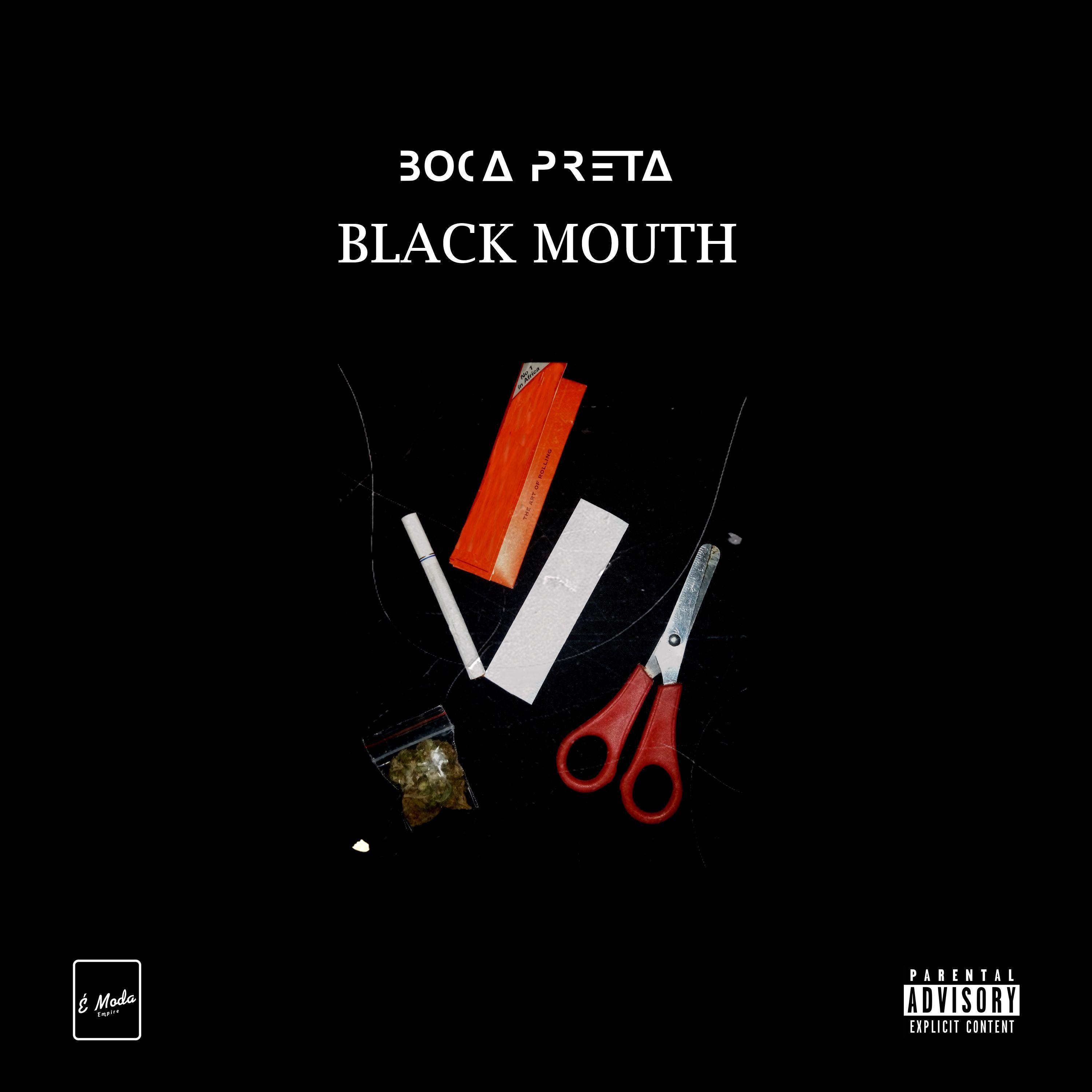 Portada de Sencillo/EP "Black Mouth", de Boca PreTa