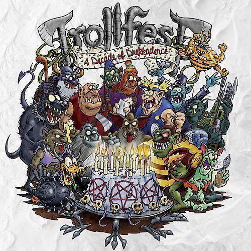 Capa do Álbum "A Decade Of Drekkadence", de TrollfesT