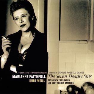 Album cover of "The Seven Deadly Sins" by Marianne Faithfull
