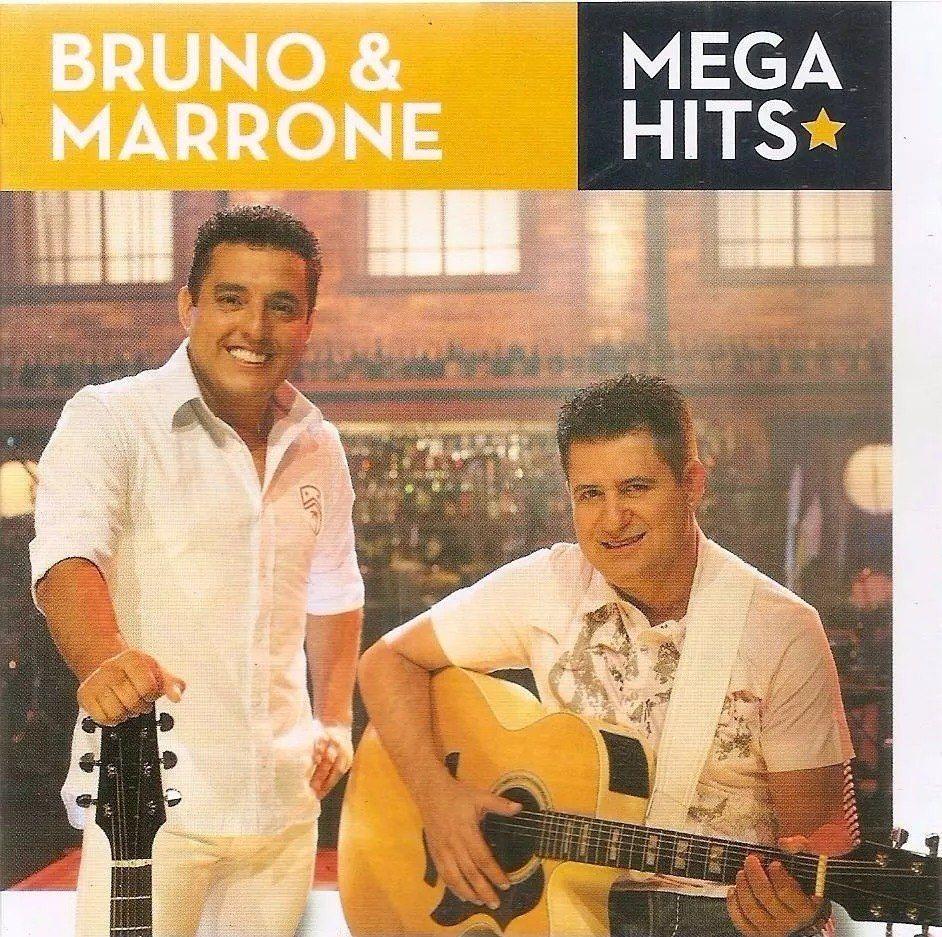 Portada del álbum "Mega Hits", de Bruno & Marrone