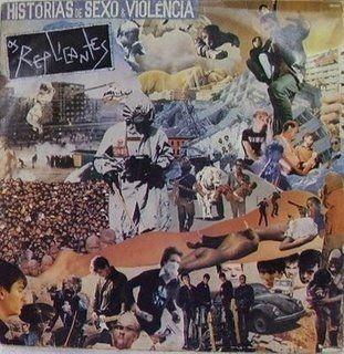 Portada de Álbum "Histórias de sexo e violência", de Os Replicantes