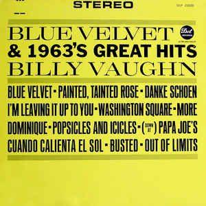 Capa do álbum "Blue Velvet & 1963's Great Hits", de Billy Vaughn