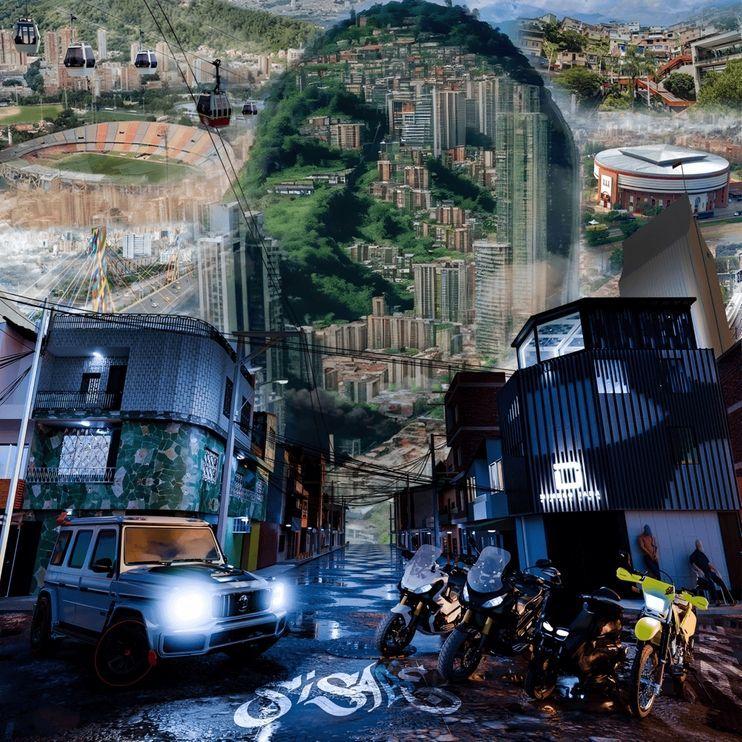 Capa do Álbum "SI SABE", de Blessd