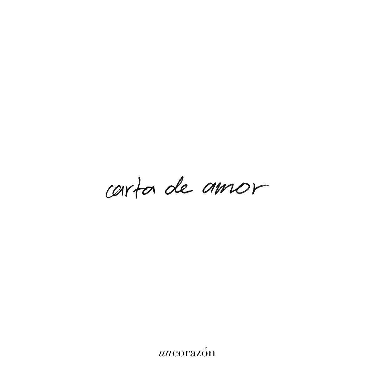 Portada de Sencillo/EP "Carta de Amor ", de Un Corazón