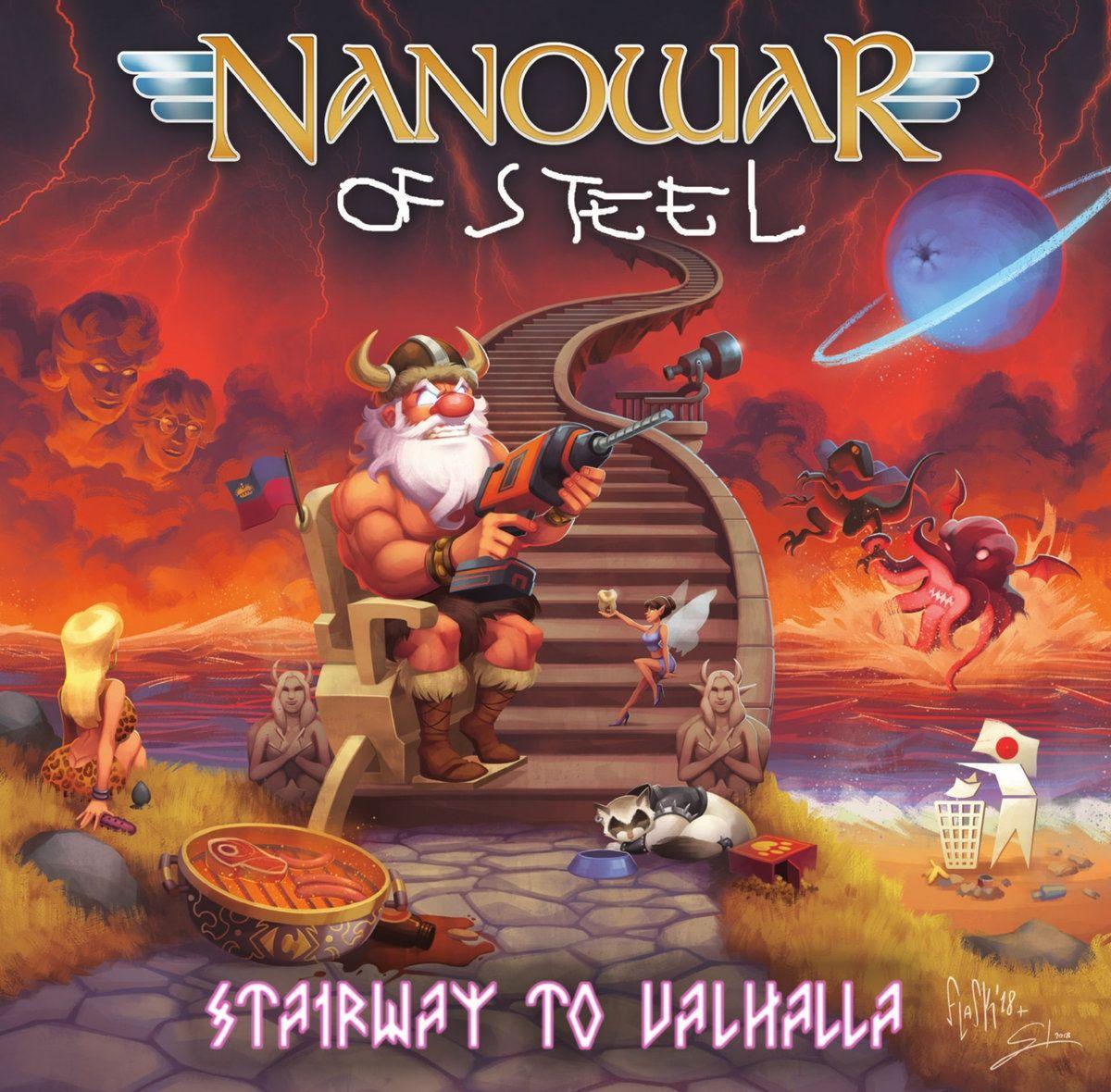 Album cover of "Stairway to Valhalla" by Nanowar Of Steel