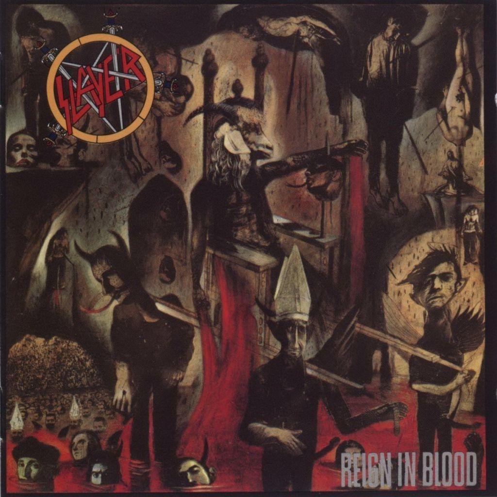 Album cover of "raining blood" by Slayer