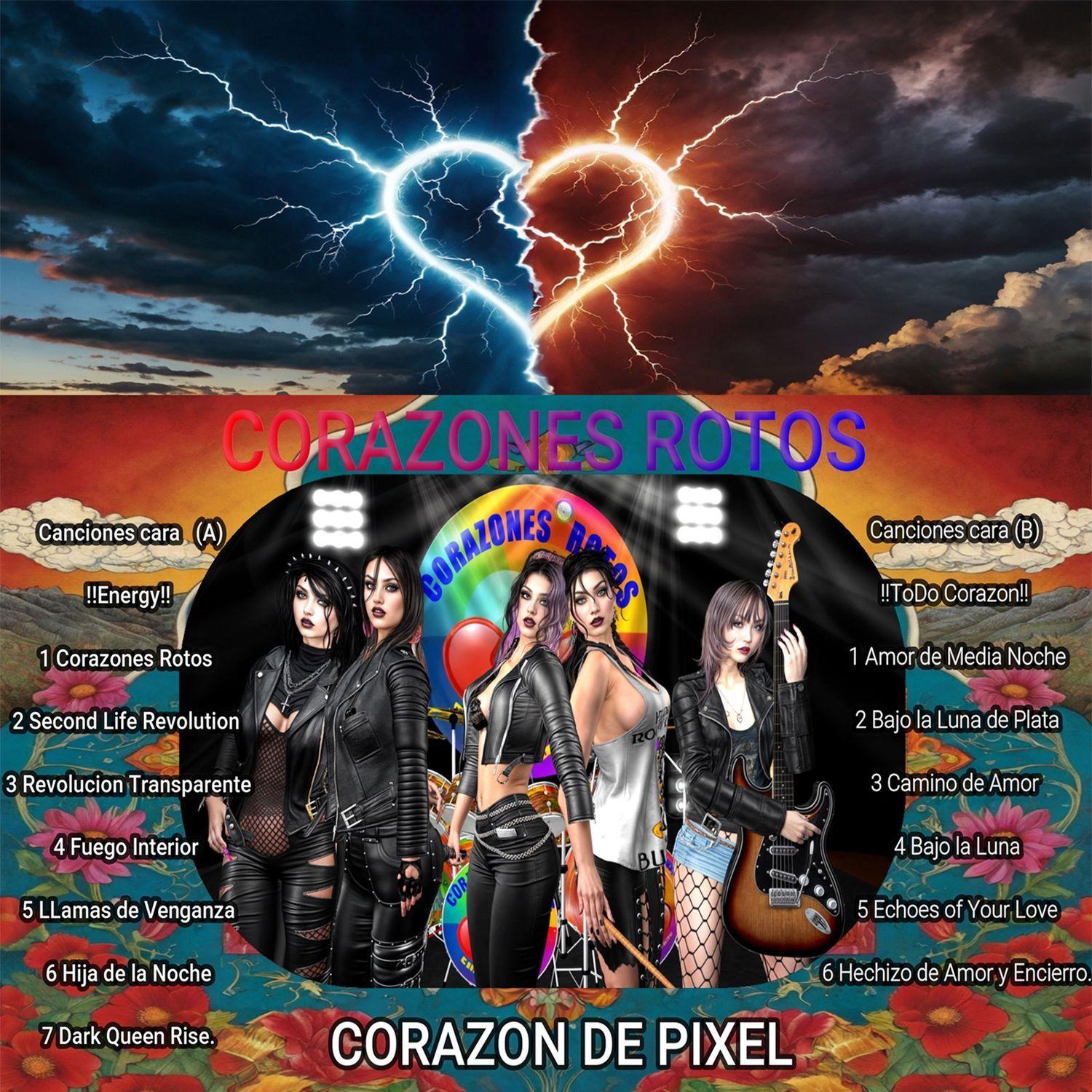 Portada de Álbum "Corazón de Pixel", de Corazones Rotos
