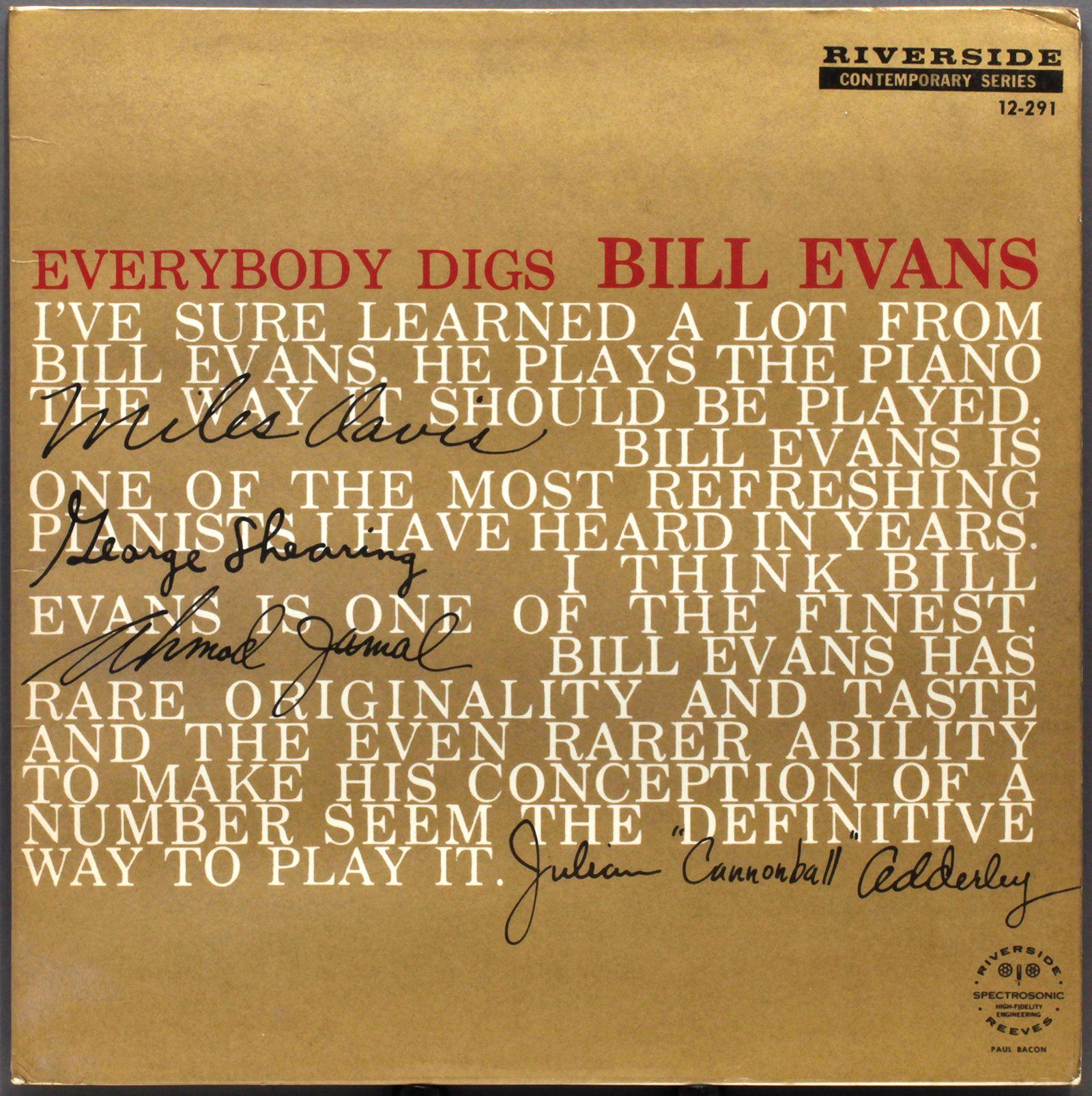 Capa do Álbum "Everybody Digs Bill Evans", de Bill Evans