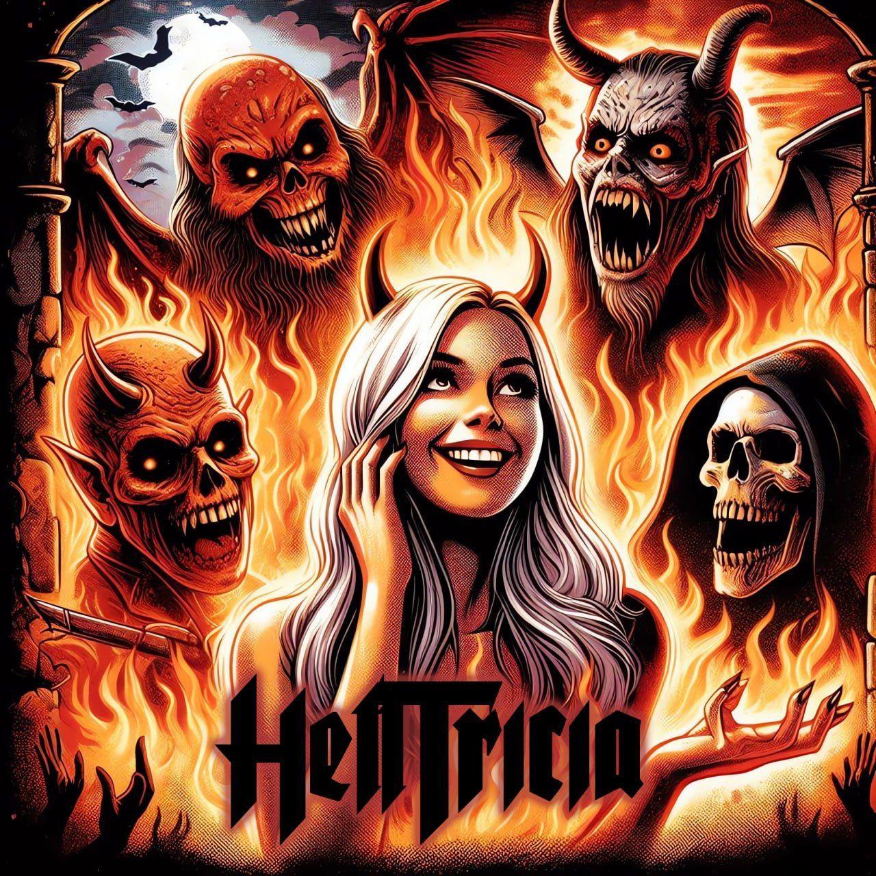 Capa do álbum "HellTricia", de HellTricia