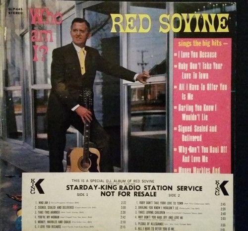 Portada del álbum "Who Am I?", de Red Sovine