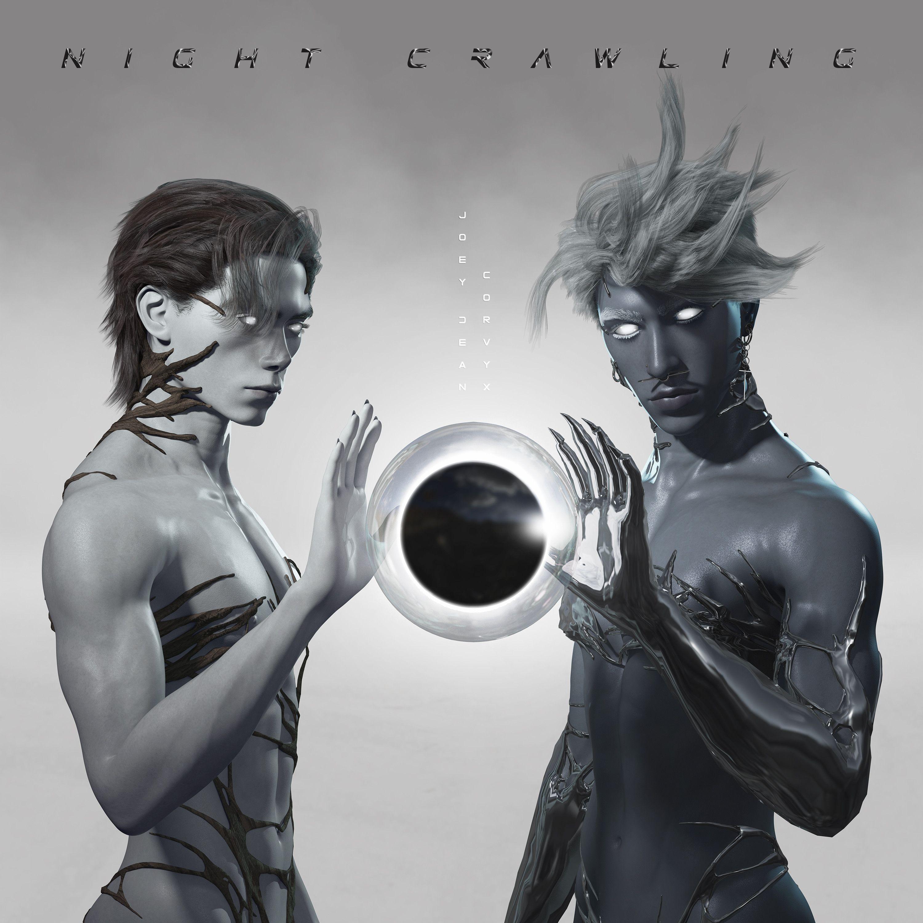 Capa do álbum "Night Crawling", de CORVYX