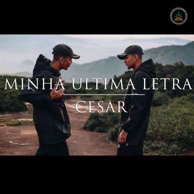 Single/EP cover of "Minha Última Letra" by Cesar MC