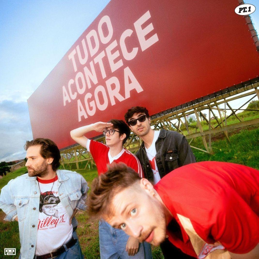 Capa do Álbum "TUDO ACONTECE AGORA PT.1", de O Grilo