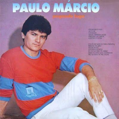 Capa do álbum "Pegando Fogo", de Paulo Márcio