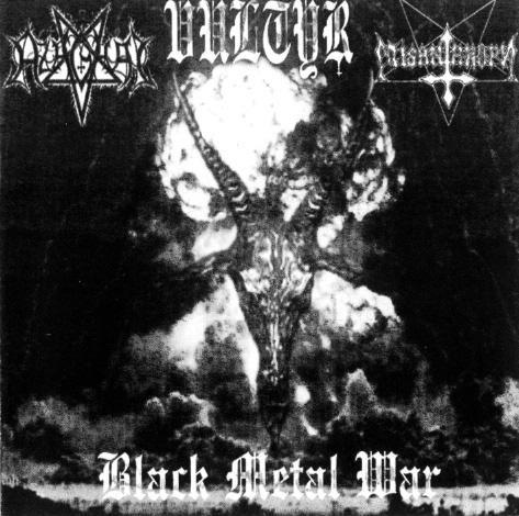 Portada del álbum "Black Metal War", de Azaghal